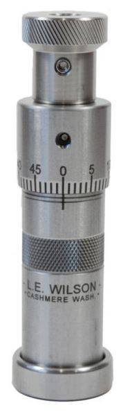 L E Wilson Stainless Steel Bullet Seater with Micrometer Adjustment