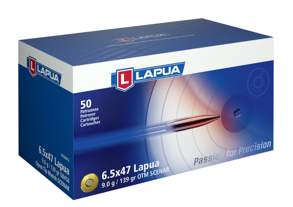 6.5x47 Lapua 139 gr OTM SCENAR (Box of 50)