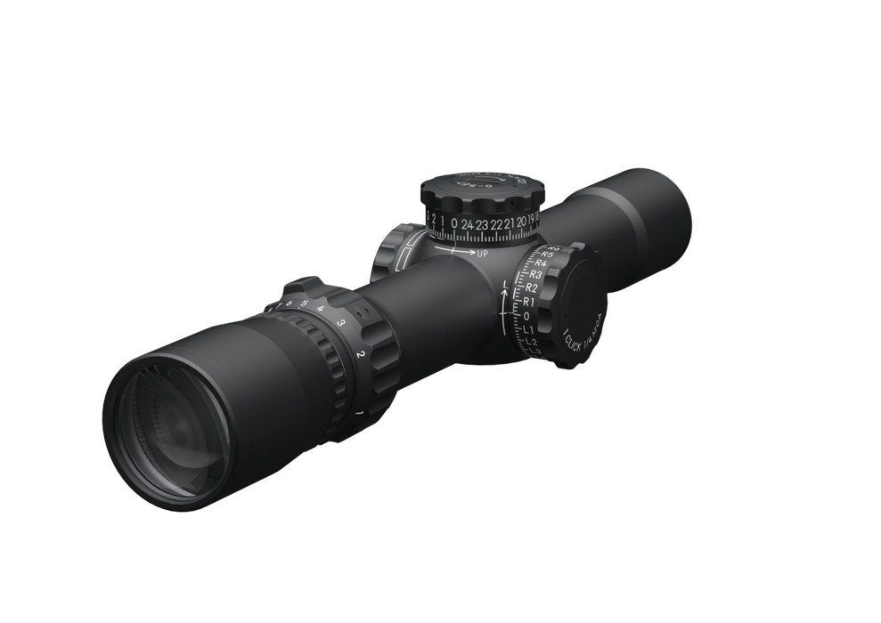 1 - 10x24mm Scope - Non-Illuminated - Target Turrets - Diplex Reticle
