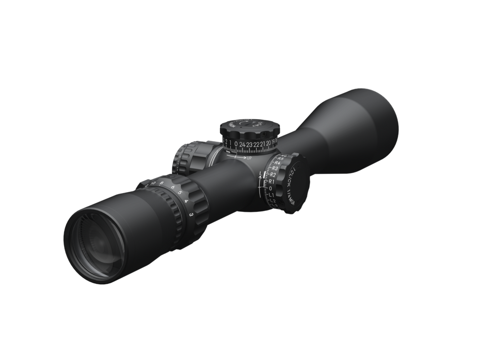 3 - 24x42mm FFP Scope - Illuminated - Tactical Elevation Turrets - MOA
