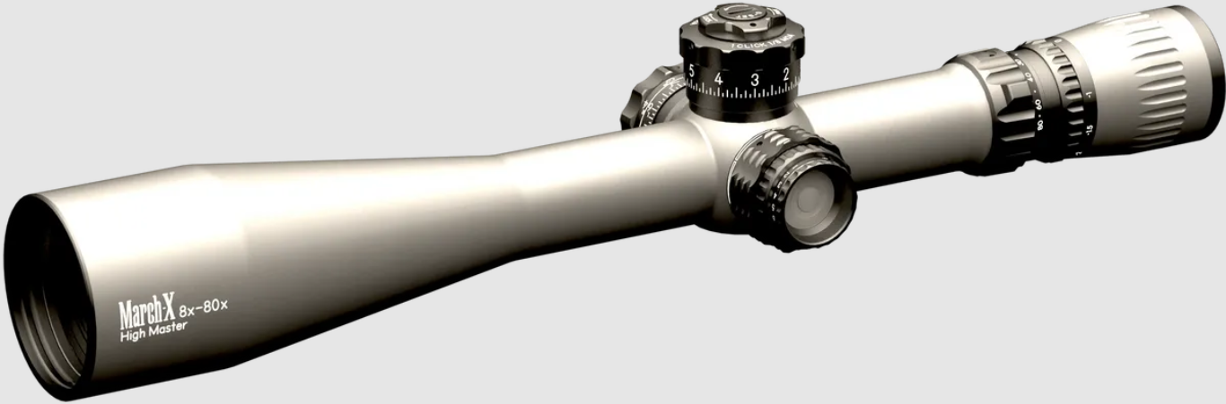 8-80x56mm High Master Wide Angle MAJESTA SFP March Scopes