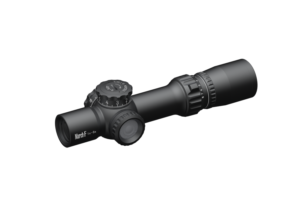 1 - 8 x 24mm FFP Scope - Shorty MIL - Tactical - Illuminated