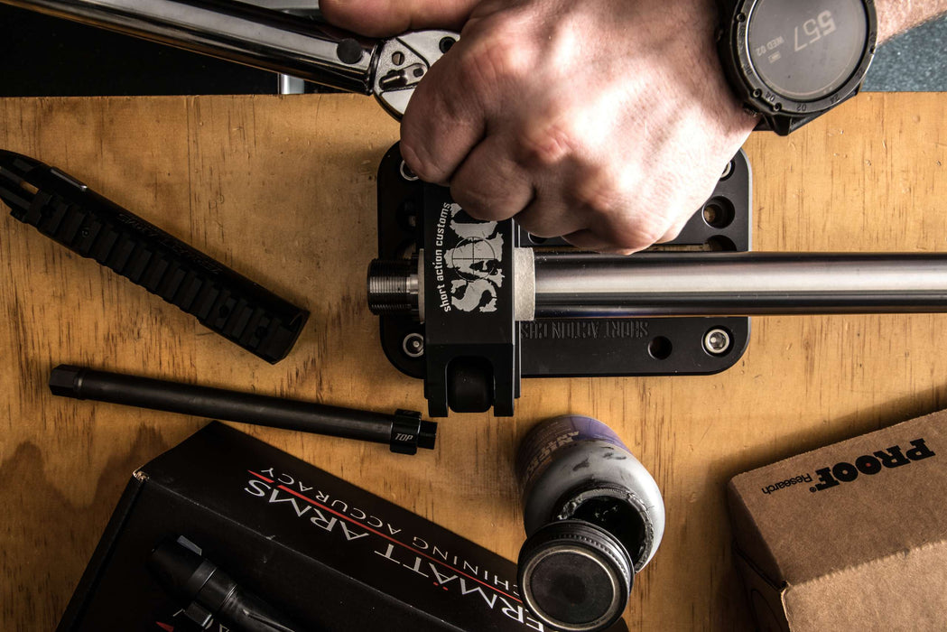 Short Action Customs - Modular Barrel Vise - Full Kit