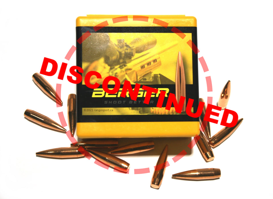 22 Cal 64 Gr FB Varmint Berger Bullets (100 count) Limited#